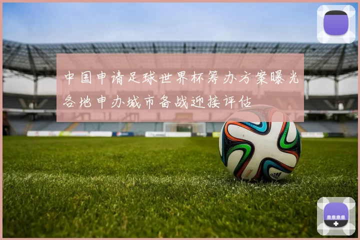 中国申请足球世界杯筹办方案曝光各地申办城市备战迎接评估
