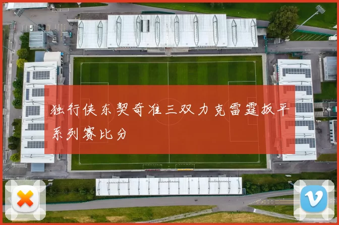 独行侠东契奇准三双力克雷霆扳平系列赛比分